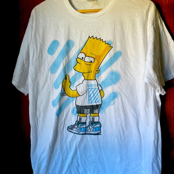 Mens Bart Simpson T-Shirt - Picture 1 of 3